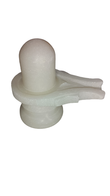 Marble Shivling & Nandi (3") — buy authentic murti & idols from Ujjain online